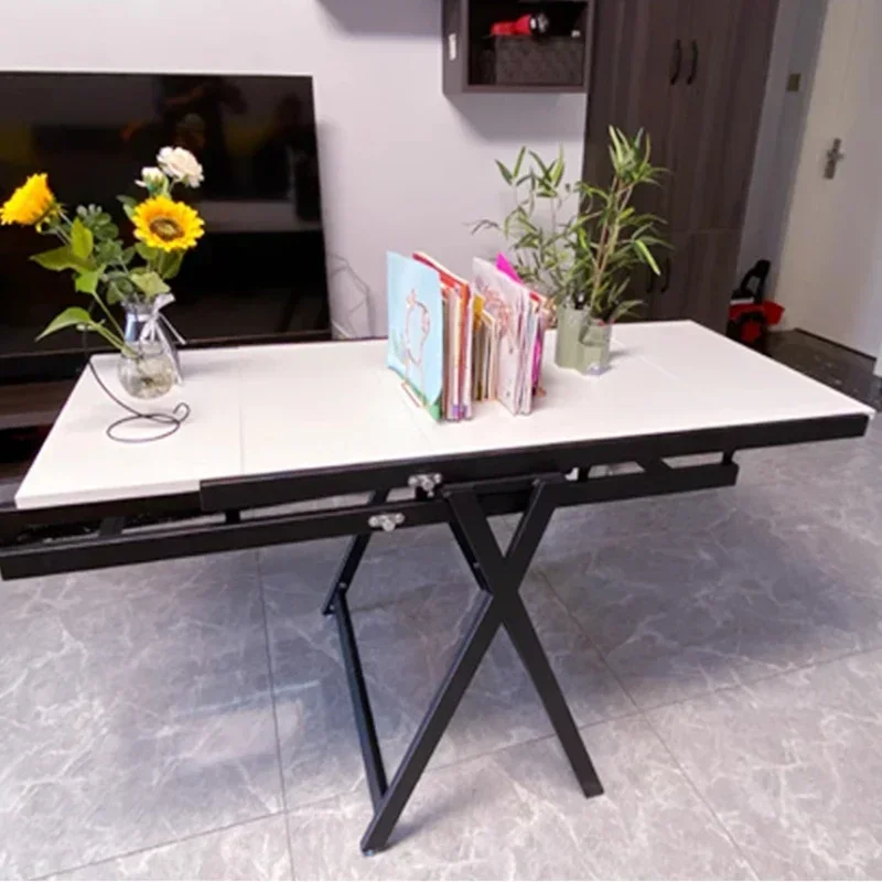 Folding Storage Holders Removable Table Multifunctional Organizer Shelf Metal Hanger Rack Kitchen Accessory Goods for Home