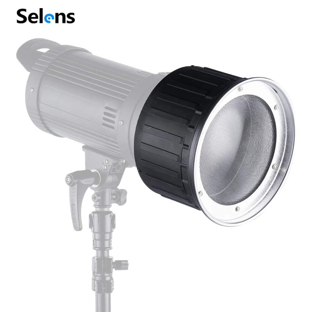 

Selens Bowens Mount Condenser Light Photography Video Spotlight Fill Light Stabilized Zoom Photo Studio Photography Accessories