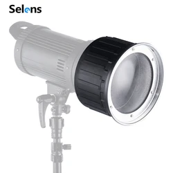 Selens Bowens Mount Condenser Light Photography Video Spotlight Fill Light Stabilized Zoom Photo Studio Photography Accessories