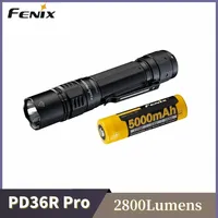 Fenix PD36R PRO Heavy-Duty Rechargeable Tactical Flashlight 2800Lumens Luminus SFT70 LED Include 5000mAh Battery