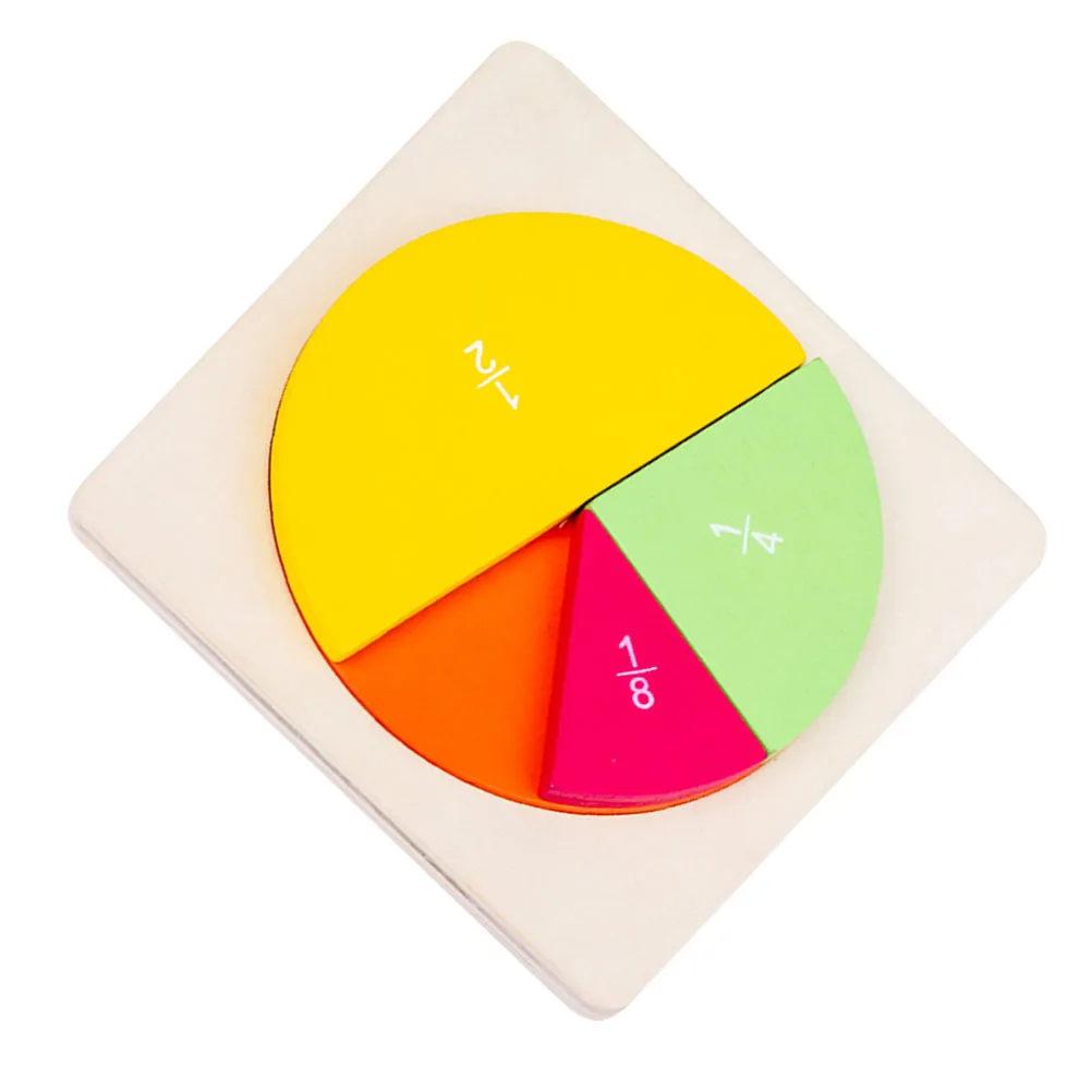 

1Pcs Fraction Circles Colorful Educational Math Kit for Children Visualization Counting Multiplication Learning