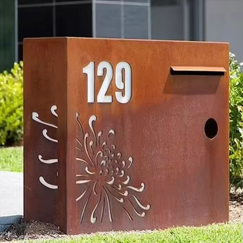 Morden Rustic Metal Outdoor Garden Home Furniture Mail Box Letter Box