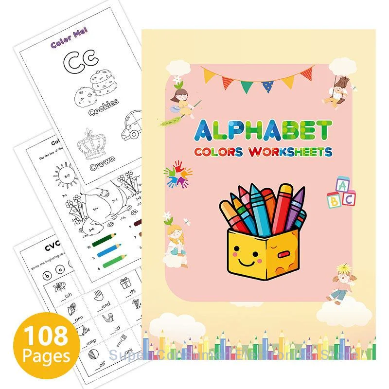 ABC Letter Tracing And Coloring Workbook For Preschoolers Educational Book To Practice Writing Alphabet Preschool Coloring Book