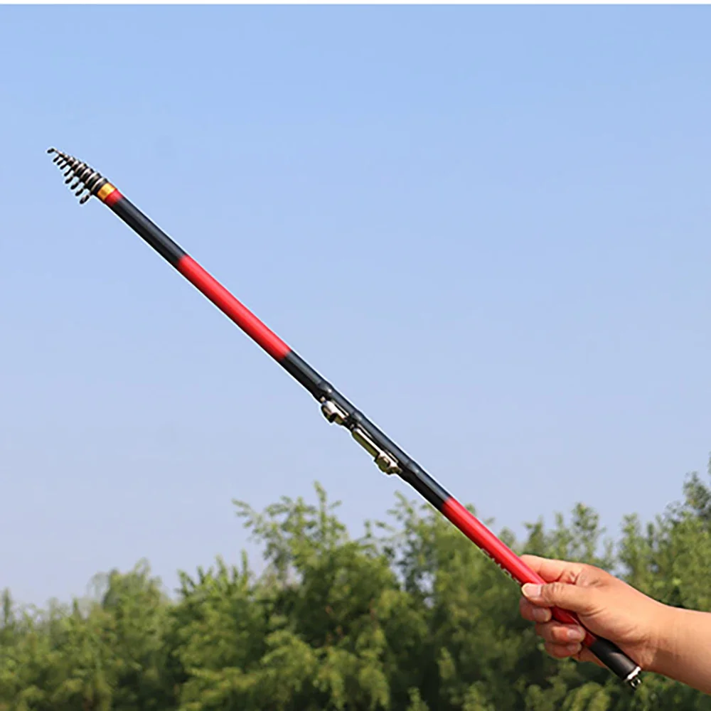 Long Distance Casting Telescopic Fishing Rod with Carbon Fiber Material For Sea Rock Fishing 2.7m 3.6m 4.5m 5.4m 6.3m