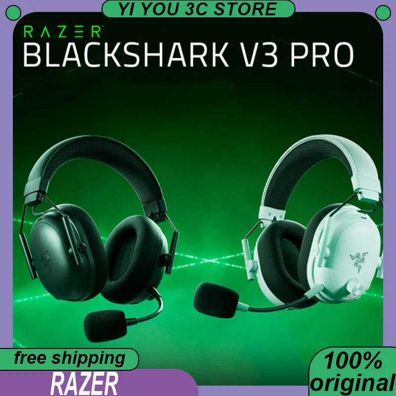 Razer Blackshark V3 PRO casque sans fil Tri-mode professionnel Esports jeu �couteurs avec micro r�duction du bruit casques