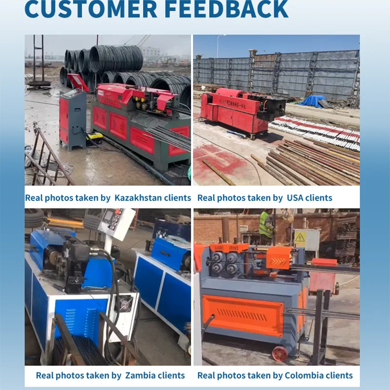 Zero Error CNC 4-12MM Rebar Straightening And Cutting Machine Steel Bar Straightening Machine For Sale