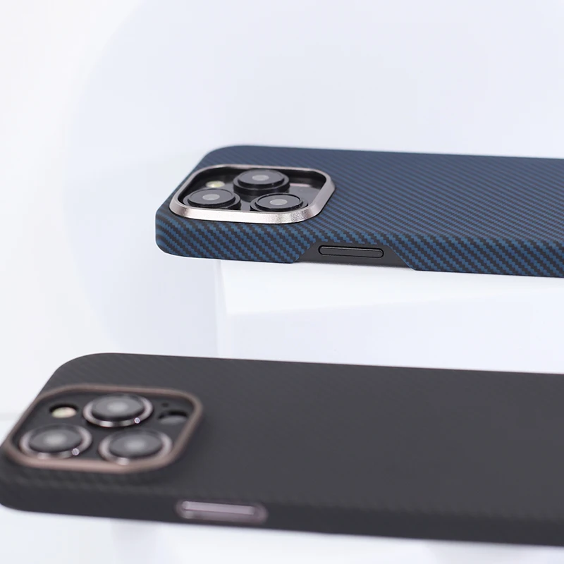 YTF-Carbon – etui z włókna węglowego do iPhone 15 Pro Max, odporne na upadki, wykonane z włókna aramidowego, smukła konstrukcja, obudowa do iPhone 15 Pro, kompatybilne z iPhone 14. — zdjęcie produktu 4