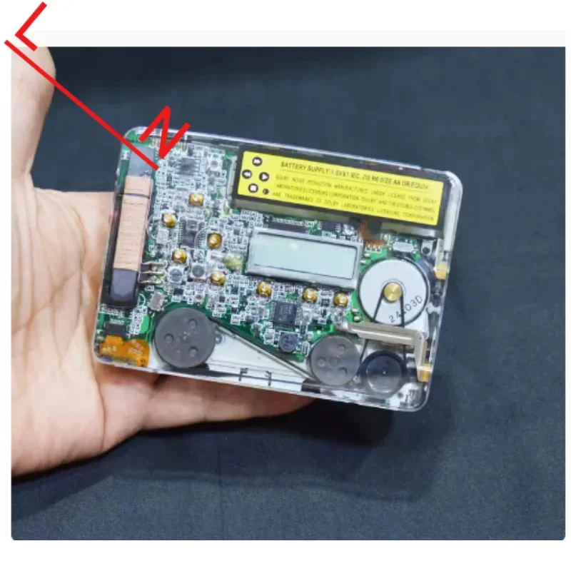 2 hands new modified acrylic for SONY WM-GX674 full transparent ultra-thin tape Walkman cassette player SONY