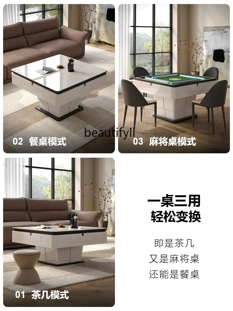 182C Подъемный стол для маджонга, простой, полностью автоматический, многофункциональный, журнальный столик, машина для маджонга, обеденный стол, встроенный дом