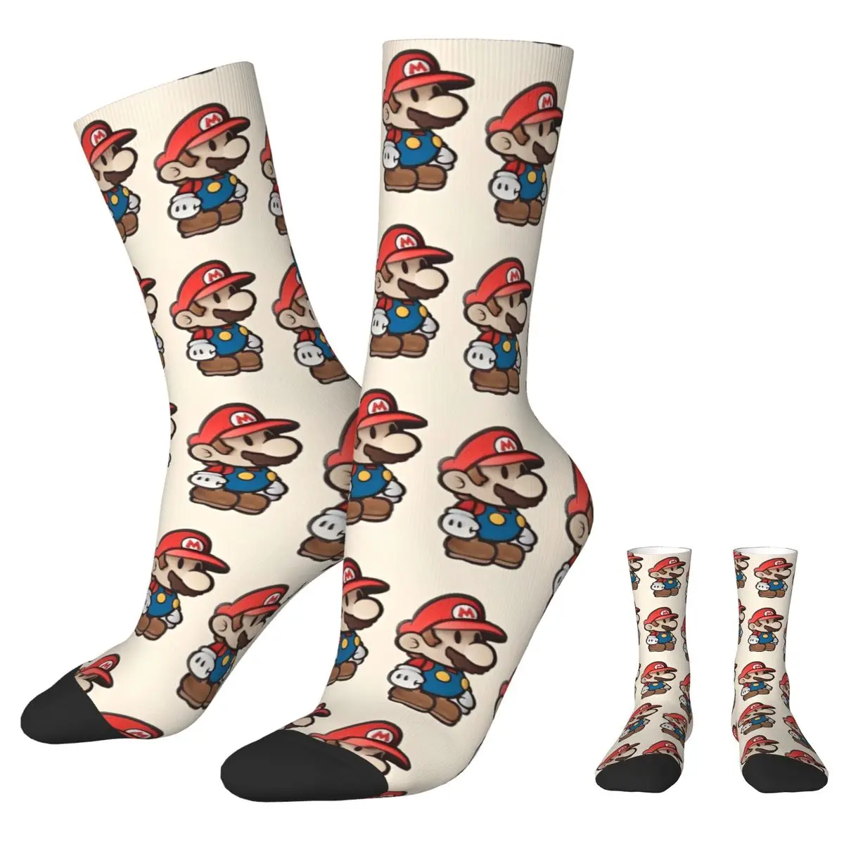 

Super Mario Socks Spring Stockings Novelty Adults Men Soft Socks Graphic Cycling Anti Bacterial Socks