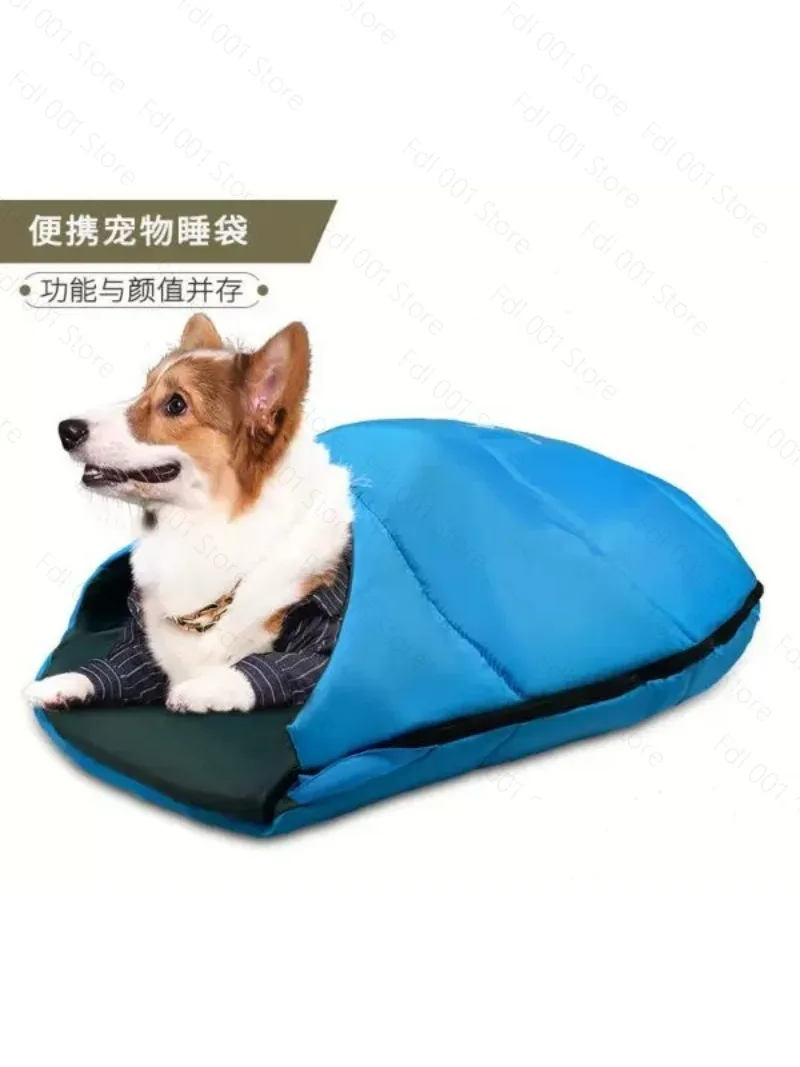 2026 Wholesale Pet Thermal Sleeping Bag Outdoor Beach Camping Portable Mummy Lightweight Waterproof Winter Pet Sleeping Bag