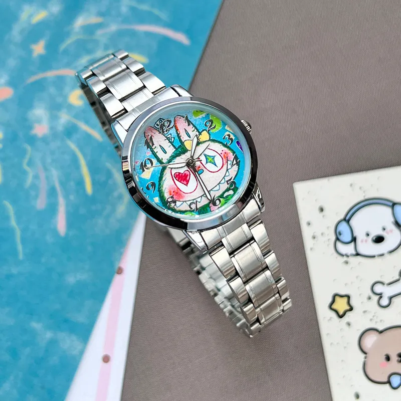 Hot-selling Fashion New Round Women's Watch Cartoon Quartz Watch Waterproof Women's Watch