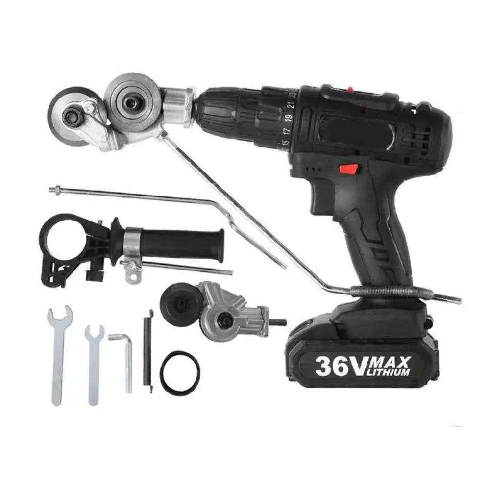 

High Speed Electric Drill Plate Cutter Free Cutting Sharp Electric Tin Scissors Fast Cutting Sheet Metal Cutter for DIY