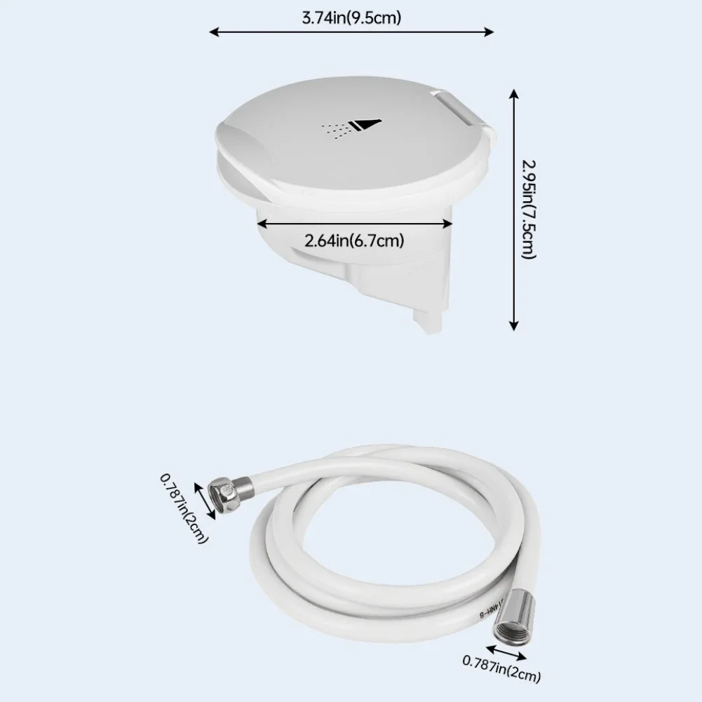 

Handheld Rinse Set Marine Shower Kit Post-swim Rinse 4M Retractable Shower Head Kit Shower Head ABS Construction