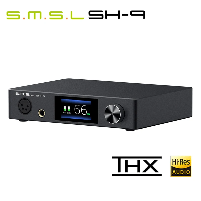 

SMSL SH-9 Headphone Amplifier THX AAA Technology RCA/XLR Input 6.35MM Balanced Headphone Amplifier SH9