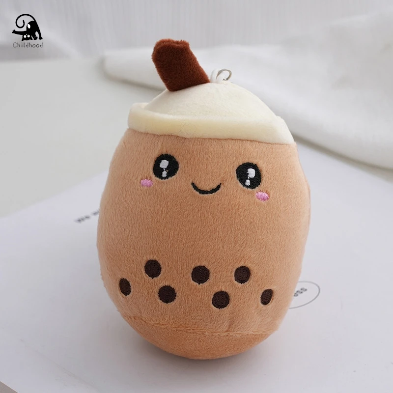 1Pc Cute Boba Milk Tea Plushie Toy Soft Stuffed Latte Americano Coffee Taste Milk Tea Hug Pillow Balls Tea Cup Cushion For Kids