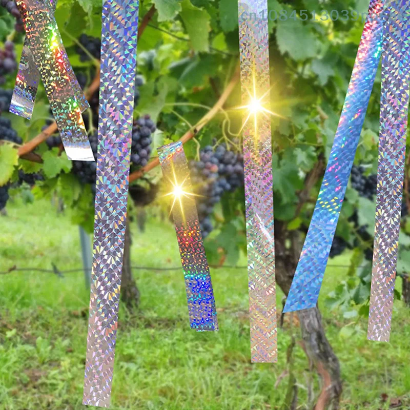 50 متر طويل 2.4 سنتيمتر واسعة وامض عاكس الطيور طارد حزام الصوت حمامة طارد للتحكم في بستان الآفات #3