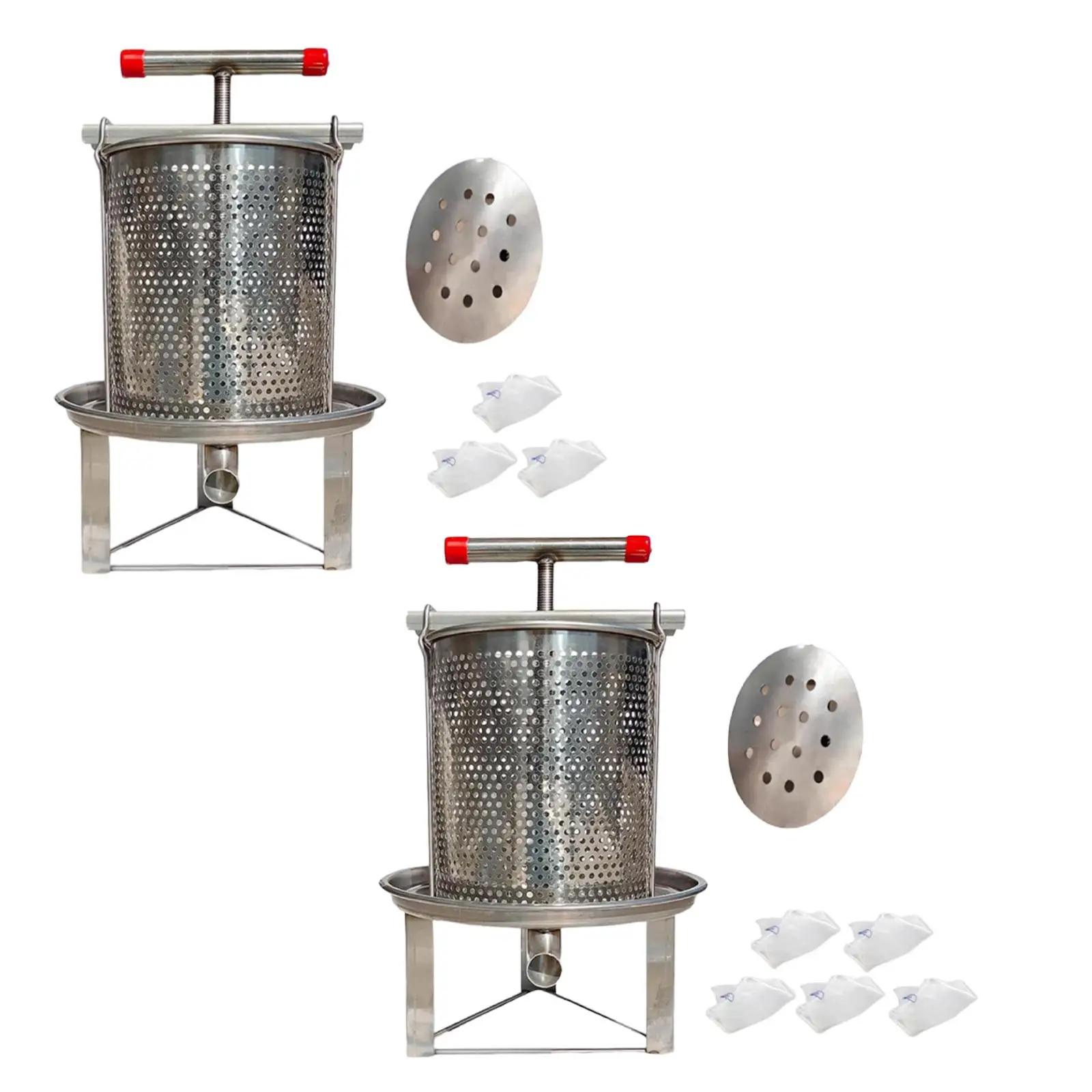 

Large Honey Presser Lightweight Stable Base Beekeeping Extraction Squeezer Crusher for Olive Oil Honeycomb Vegetables Juice