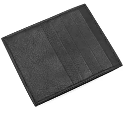 Owen Seak Man Women Leather Wallet Card Bag Fashion Small Black Wallet