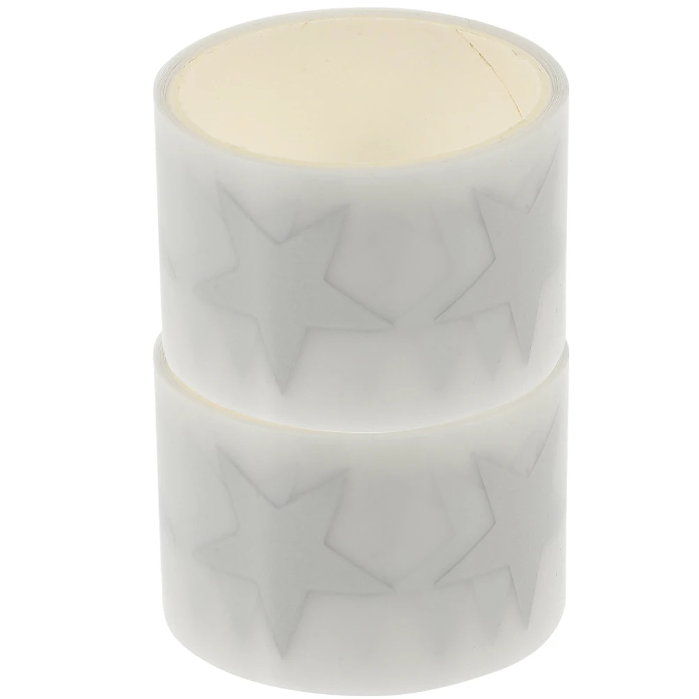 

2 Rolls Reflective Iron on Vinyl Plastic Film for Clothing Heat Transfer T Shirt DIY Apparel Fabric Tape Shining Compact