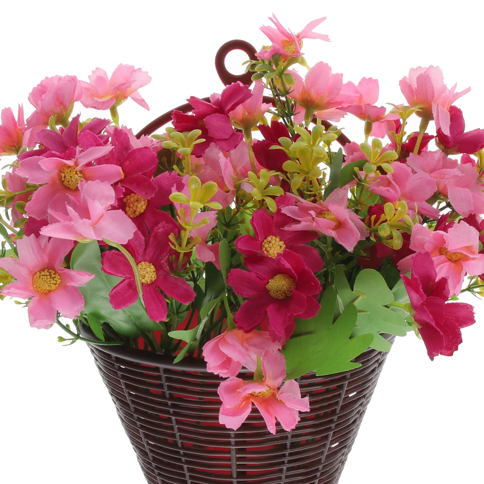 

Faux Baskets For Outdoor Indoor Artificial Baskets Front Porch Decor Fake Flower With Basket Durable Plastic Hanging Artificial
