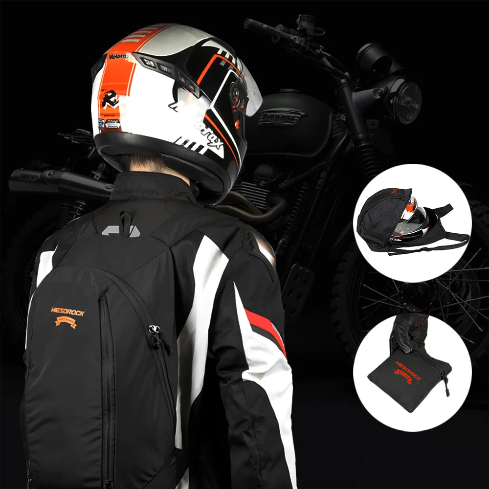Motorcycle Travel Luggage Bags 20-28L Expandable Backpack Helmet Large Capacity Waterproof Laptop Motorcycle Bag For Riding