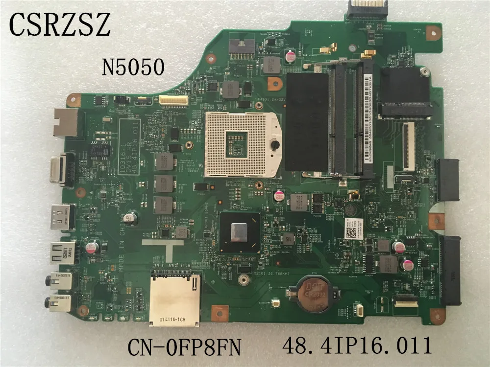 

For Dell inspiron N5050 Laptop motherboard 48.4IP16.011 FP8FN 0FP8FN CN-0FP8FN DDR3 Tested 100% ok work