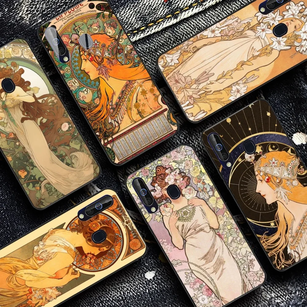 

Alphonse Mucha Phone Case For Samsung A 10 11 12 13 20 21 22 30 31 32 40 51 52 53 70 71 72 73 91 13 shell