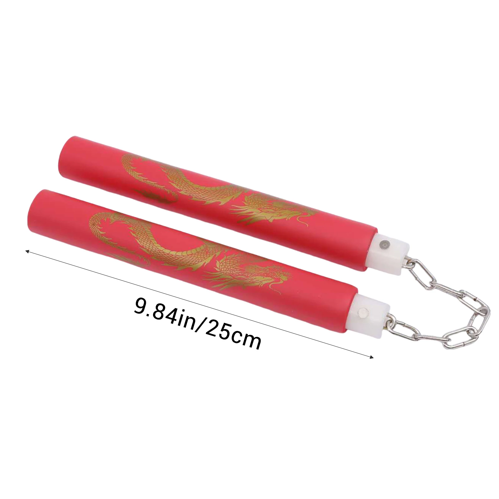 Martial Arts Practice Safe Foam Rubber Training Nunchucks for Indoor or Outdoor Exercises