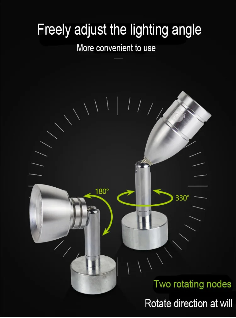 Round Magnetic Base Machine Light 1W/3W/5W/7W 24V/220V Small Flexiable LED CNC Grinder Milling Working Table Lamp Magnet Mounted