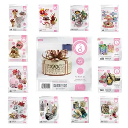 Mini Memory Book Die Metal Cutting Dies Box Christmas Bell & Bauble Crafts Set Scrapbooking DIY Paper Card Embossing Supplies