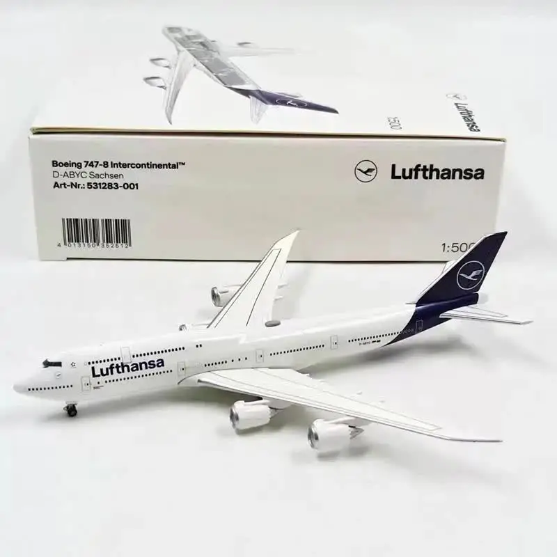herpa Diecast Alloy 1:500 Scale Boeing 747-8 531283-001 Airplane