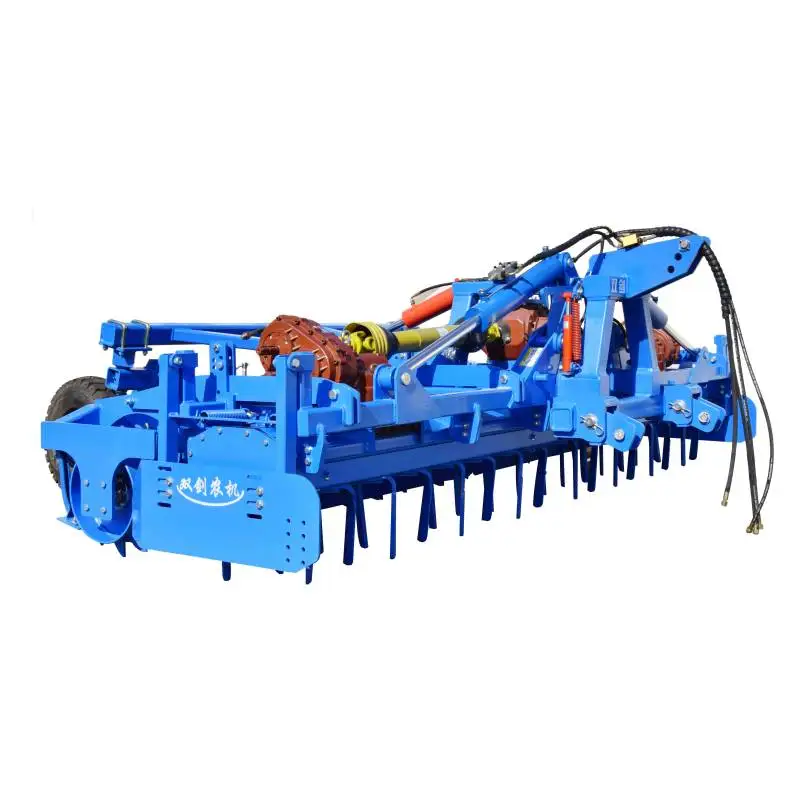 Cultivador de rastrillo de accionamiento plegable Farm Power alimentado por PTO con componentes del núcleo del motor de la caja de cambios