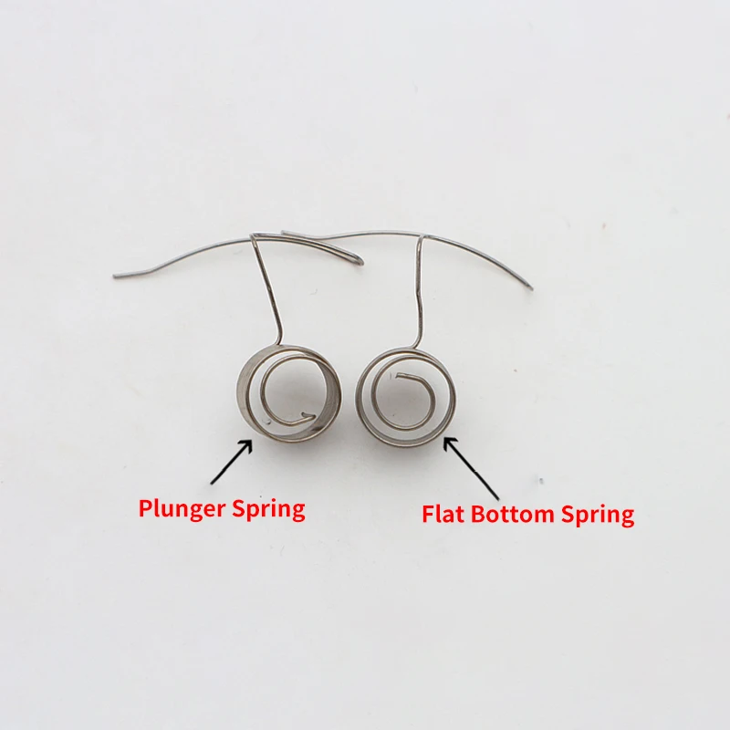 Electroplated Stainless Steel Alarm Spring Pick-up Springs Flat Bottom Plug Rod Spring with Magnetic Computer Embroidery Machine