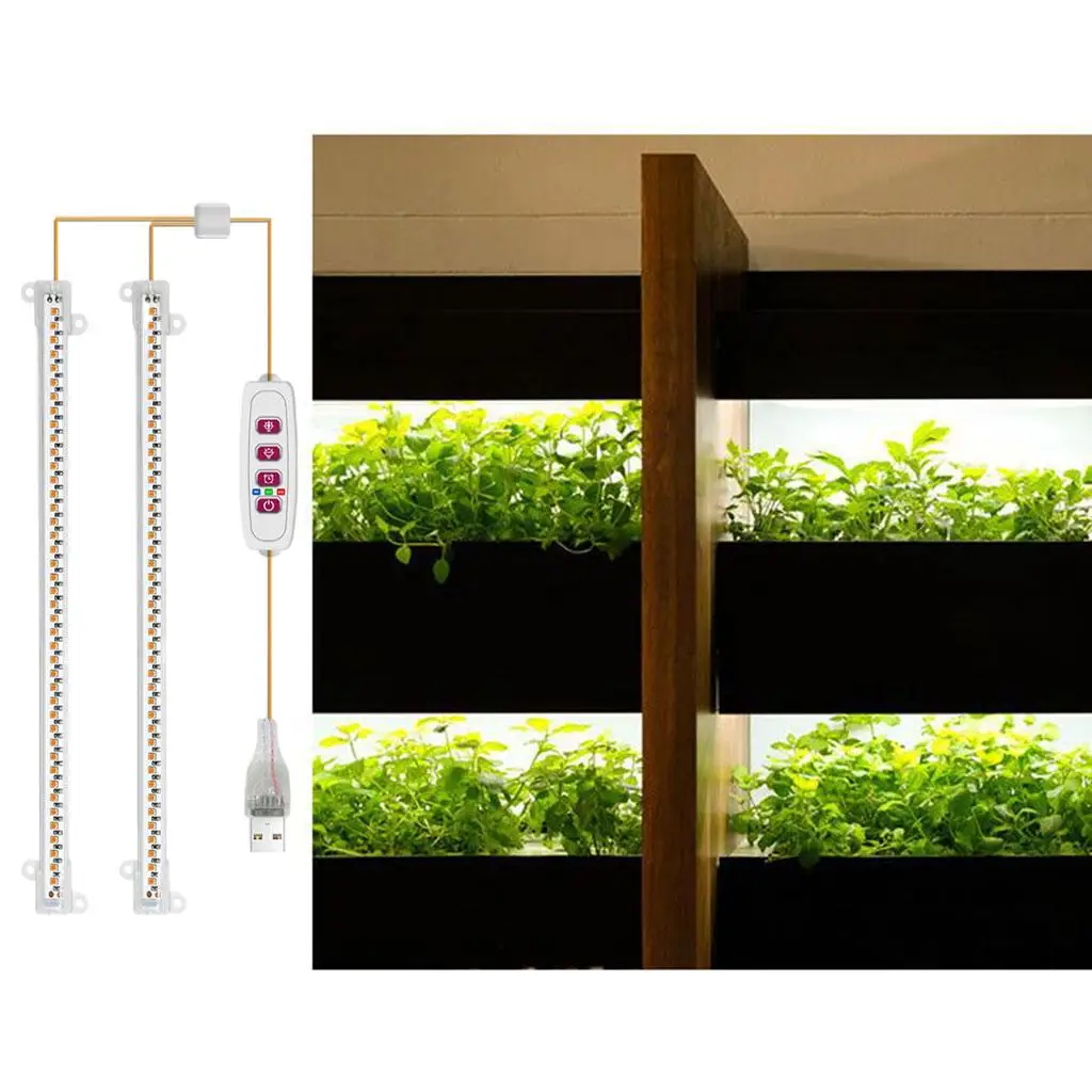 LED Grow Light Full Dimmable Auto On/Off Timer for Flower Plants