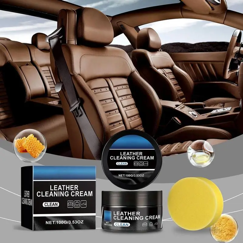 

For Refer To Description Leather Repair Cream For Car Multifunctional Care Cream Leather Cleaning Paste Natural Leather