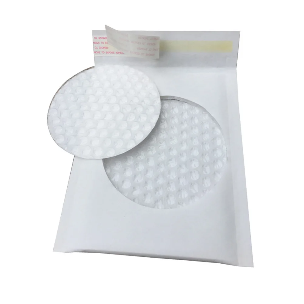 Branco Kraft Envelopes para Mailing, acolchoado Mailers decorativos, Pearl Film Filling