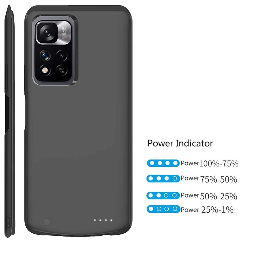 6800Mah Power Case For Xiaomi Poco M2 M3 M4 X4 Pro 5G Poco F2 Pro F3 X2 Poco X3 GT Power Bank Phone Cover Battery Charger Case