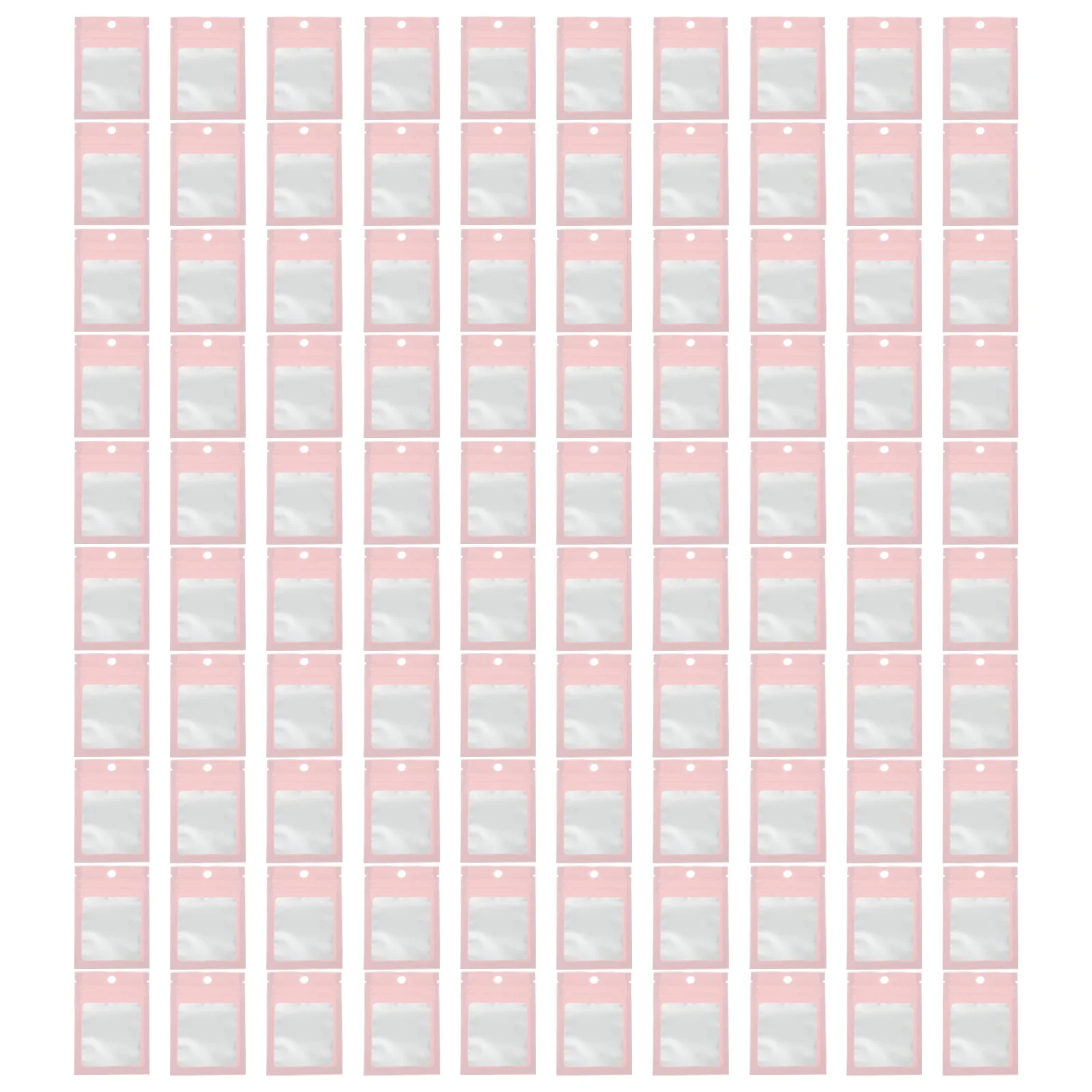 

100pcs Jewelry Storage Bags Sealed Pouches for Earrings Necklace Snack Seasoning Grain Reusable Clear Sealing Storage