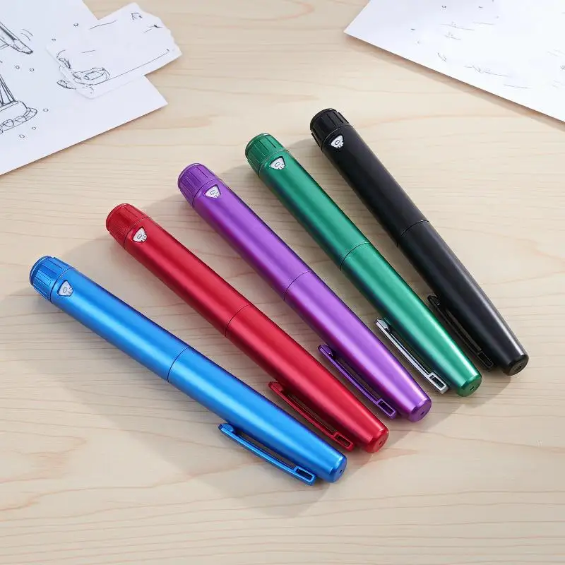 【Y】Reusable 60IU Magic Pen Galvanized Insulin Injection Pen Fit Insulin Cartridges Precise Dosing Injecting Comfort Grip