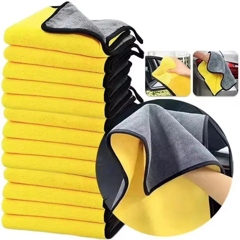 1/3/5/10Pcs Extra Soft Car Wash Microfiber Towel Car Cleaning Drying Cloth Car Care Cloth Detailing Car WashTowel Never Scrat