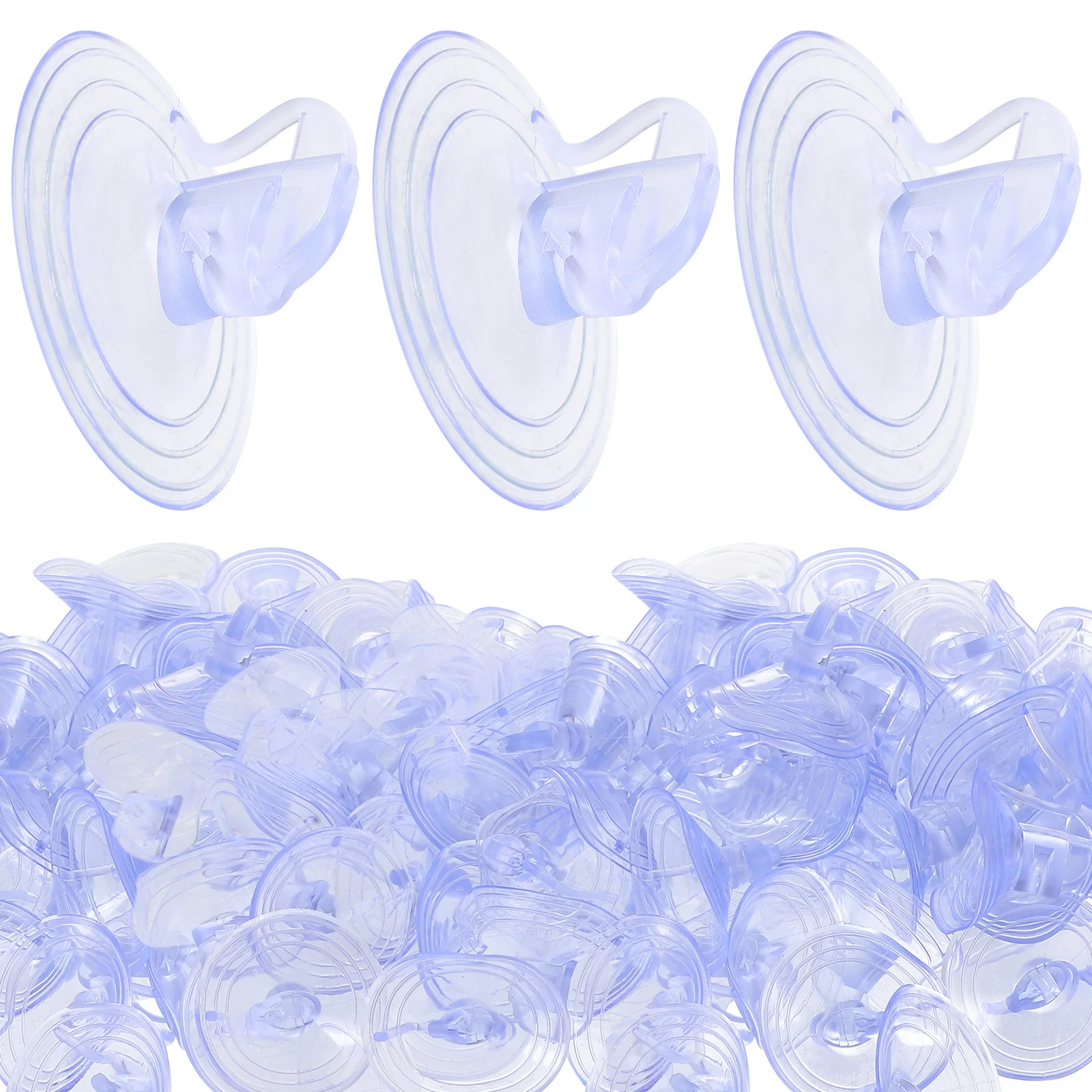 

100pcs Sunshade Suction Cups 38Mm Transparent For Car Windshield Window Glass Table Bathroom Wall Door Automotive Visor Plastic