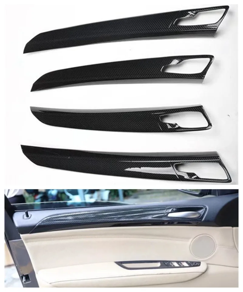 

4Pcs Fit For BMW X5 2008-2013 Car Door Interior Panel Decal Cover Trim Car Styling Sticker