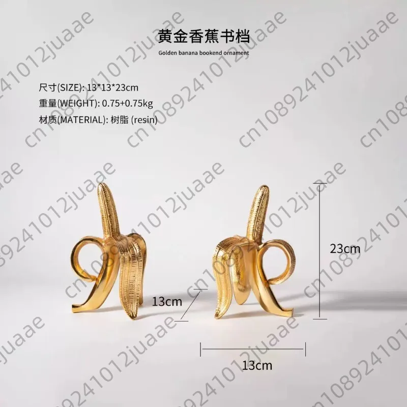 golden-banana-bookends-decorative-arts-and-crafts-high-beauty-ornaments-furniture-exhibition-hall-desktop-layout