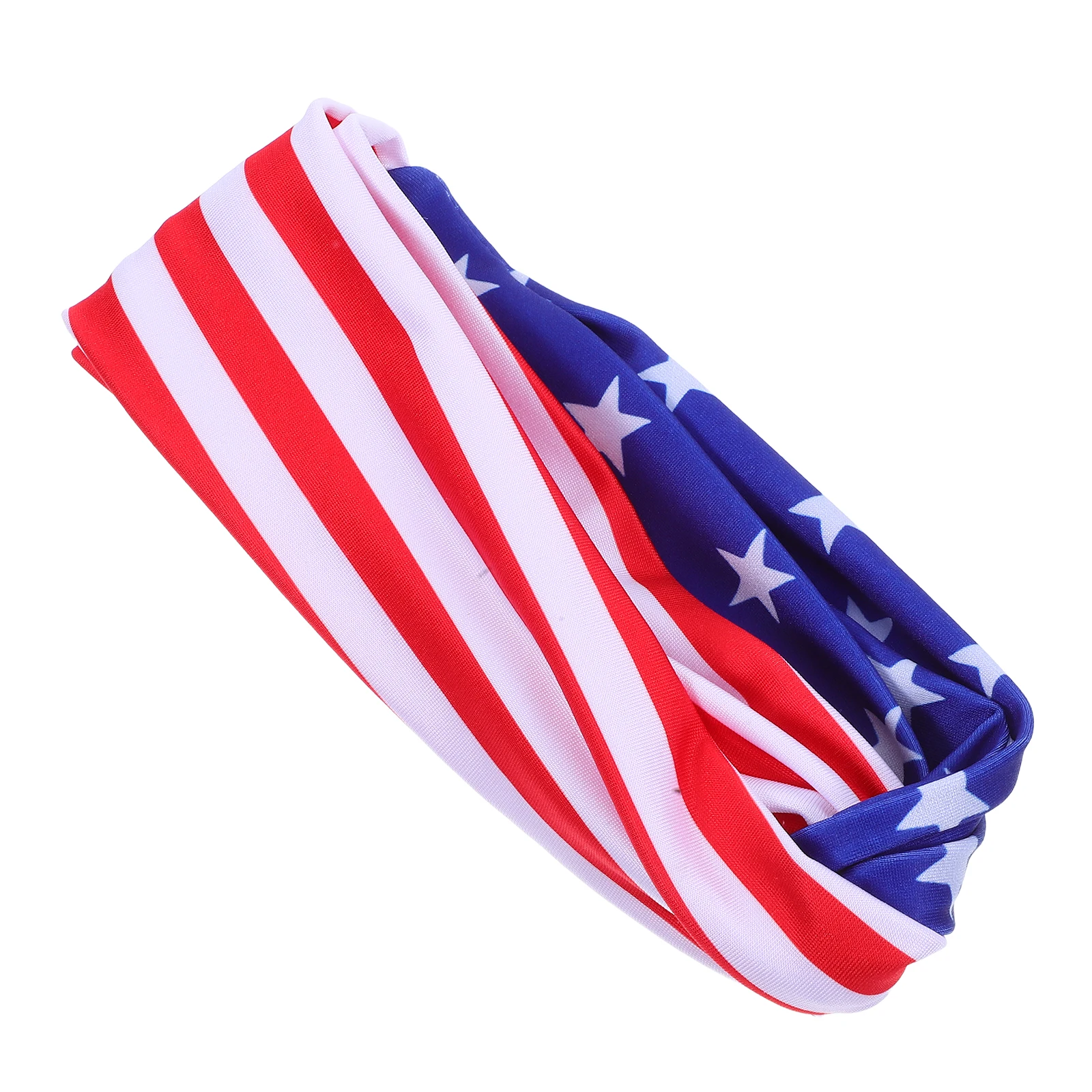 

Flag Headband Patriotic Headwear Soft Elastic Breathable Hairband Headwrap For 4th July Party Daily Use Independence Day Styling