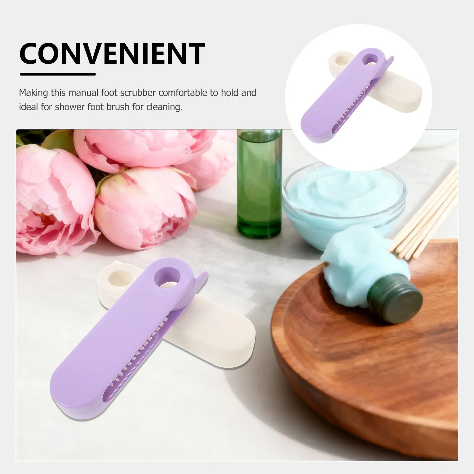 2Pcs Nano Glass Foot File Dual Purpose Hard Skin Remover and Soothing Massager for Cracked Heels Exfoliating Foot Scrubber