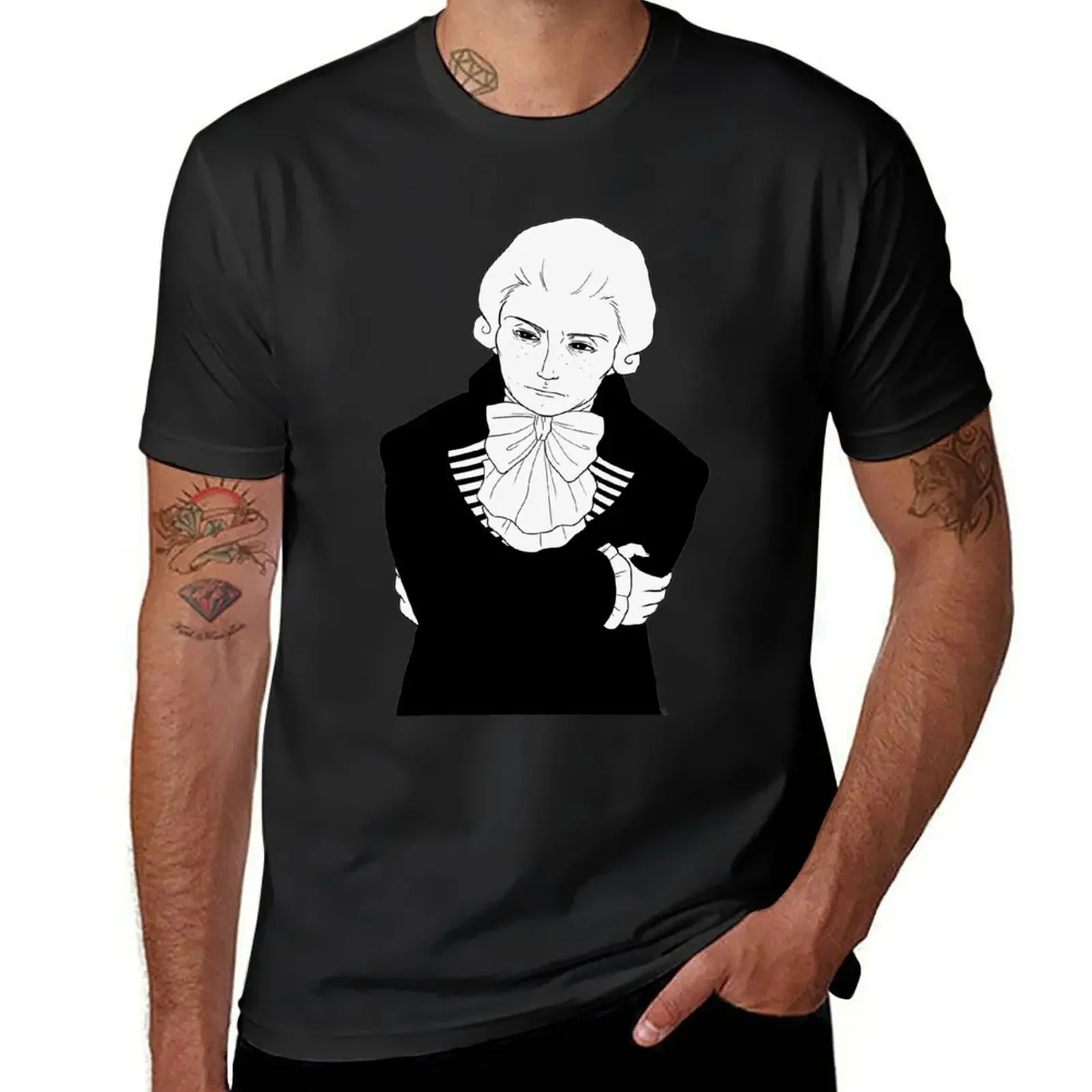 Maximilien Robespierre T-Shirt plus size tops anime tshirt plain t shirts men