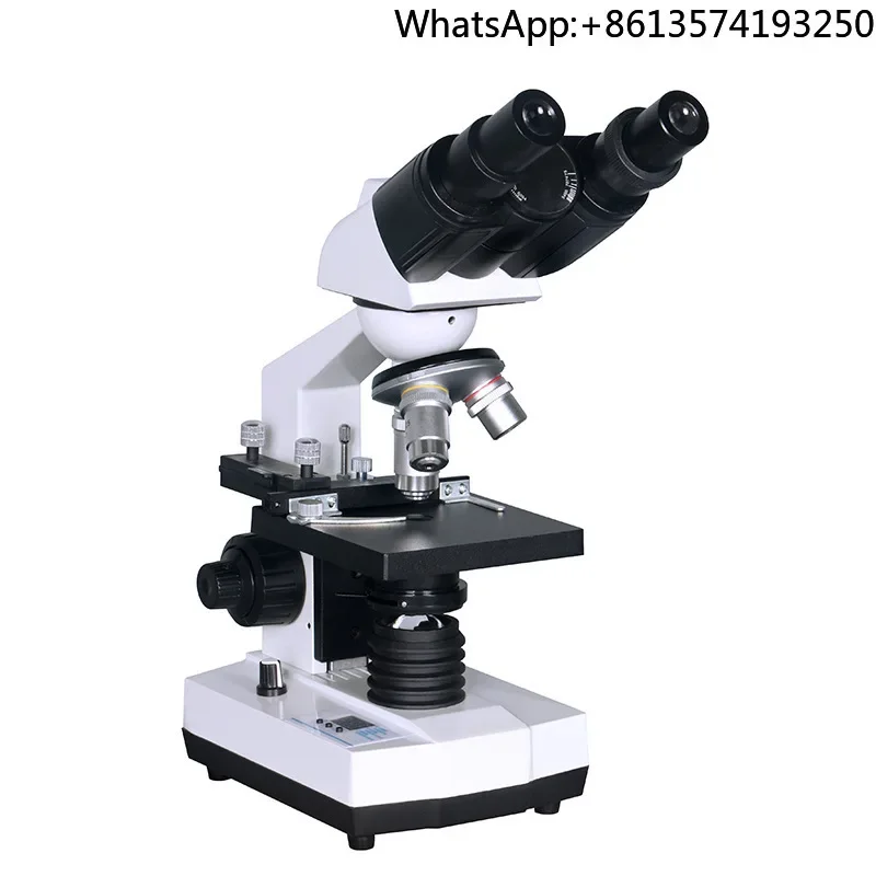 

B Thermostatic Binocular Trinocular Microscope Laboratory Digital Biomicroscope Portable Professional Microscope 40-1600x Zoom