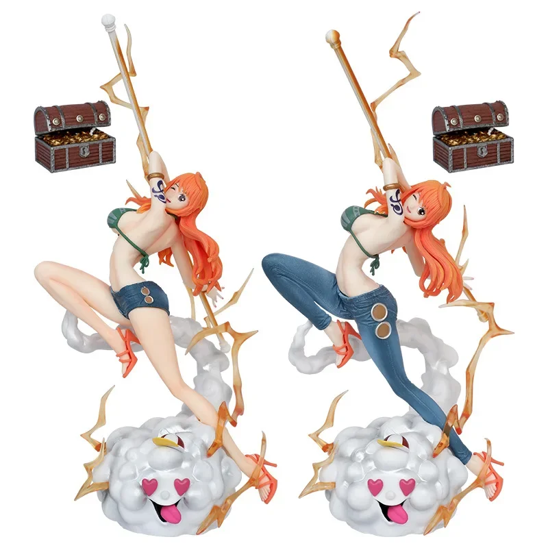 32cm One Piece Figrues Nami Anime Figure Iu Popmax Sexy Hentai Figurine Pvc Statue Model Doll Collectible Room Desk Decora Toys