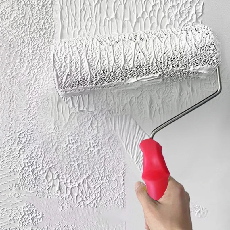 Vách thạch cao Hợp chất Con lăn Họa tiết Hoa văn Con lăn Bàn chải cọ Tường Con lăn Putty Công cụ trang trí nhà Dễ dàng sử dụng
